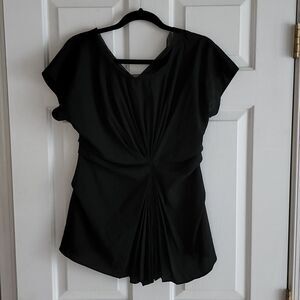 Pleated black MM couture top sz small